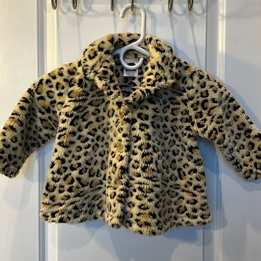Toddler girl cheetah coat